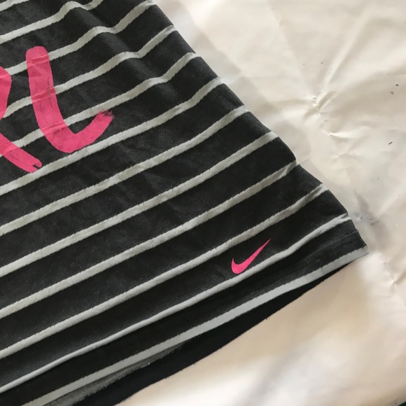Nike Black & Grey Striped "Get It Girl" Tee Short - Picture 4 of 7